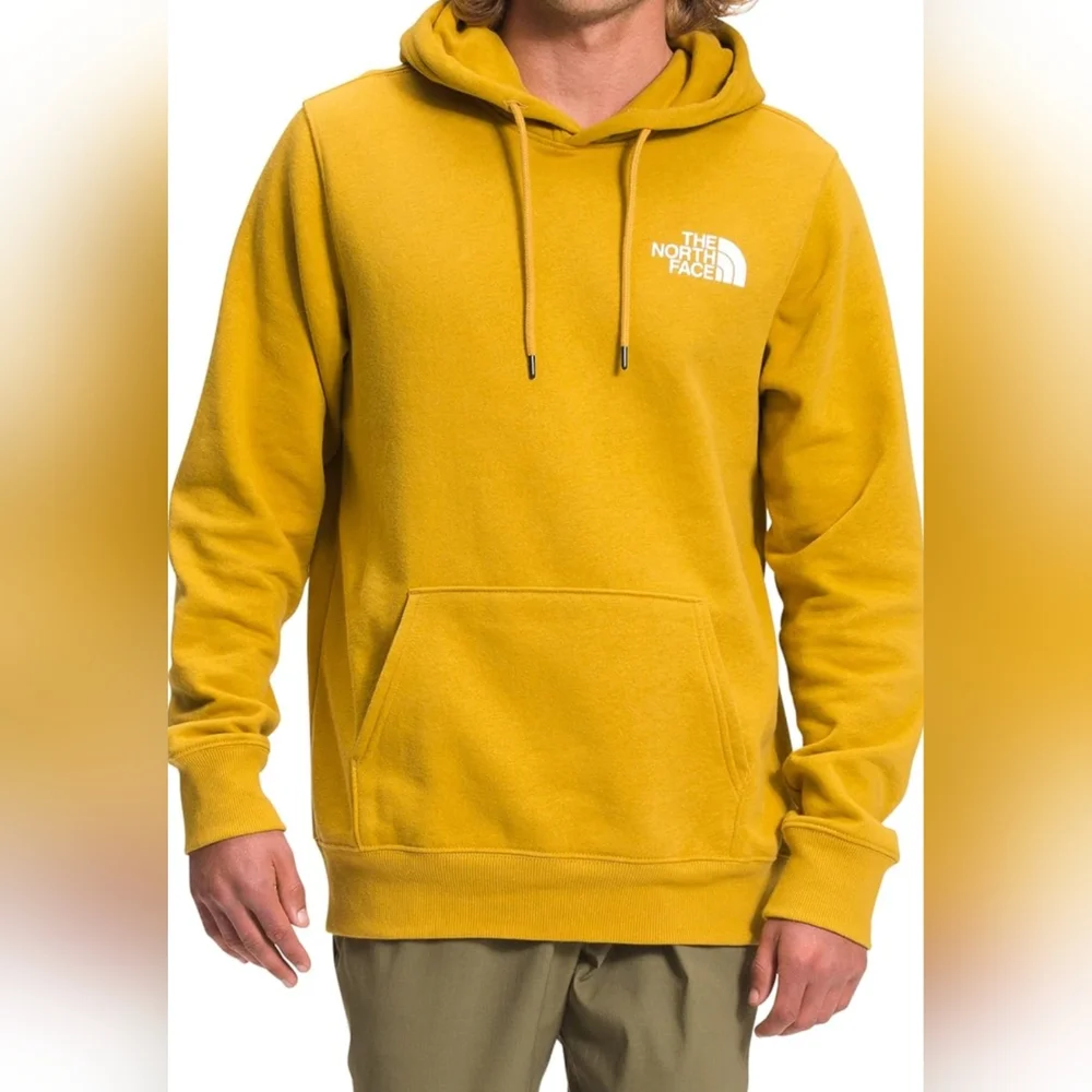 THE NORTH FACE Men's Box NSE Hoodie Arrowwood Yellow Size M Used Exc MSRP $65 - Picture 1 of 8